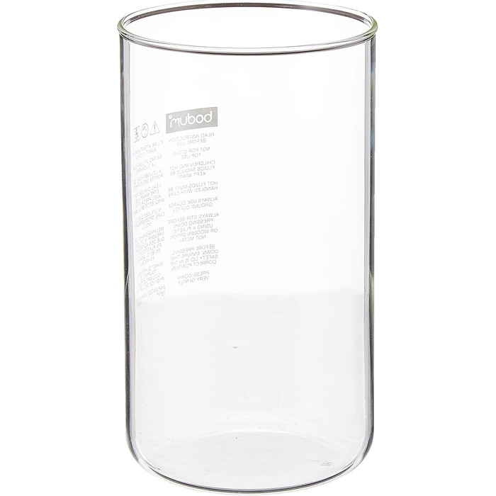 Змінна кружка для преса для кави без наливника, боросилікатне скло - 8 чашок (1 л), прозора, 01-10945-10