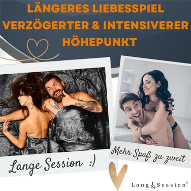 Набір кілець для пеніса Long.Session із силікону - ПОКРАЩЕНА ВЕРСІЯ 2.0 - Як кільця для пеніса та яєчок для чоловіків - Кільця для члена для міцнішої та тривалої ерекції - Кільце для пеніса та кільця для яєчок