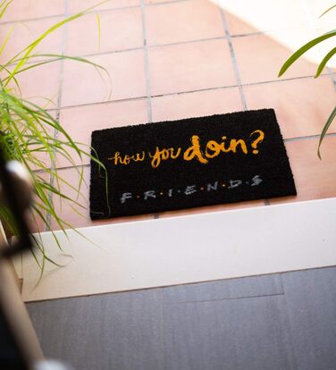 Килимок Grupo Erik Coconut Mat Килимок для дверей Friends How Do You Doin&39 - Килимок для бруду 40x60 см - Забавний килимок для дверей - Килимок для дверей в приміщенні How You Doin&39