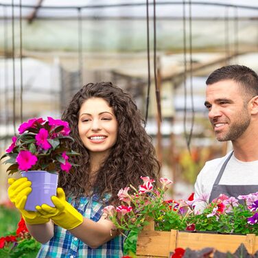 Підвісні горщики для квітів GIOVARA, підвісний горщик для квітів з дренажним отвором, 10 шт. різнокольорових садових горщиків з ін