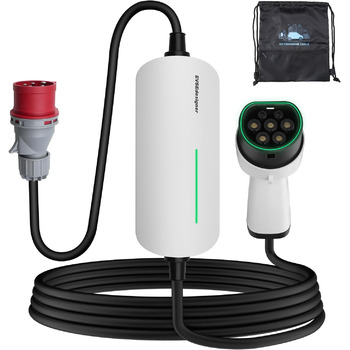 КВт зарядний кабель CEE 16A до зарядного пристрою типу 2 з сумкою для перенесення для всіх електромобілів та гібридних автомобілів