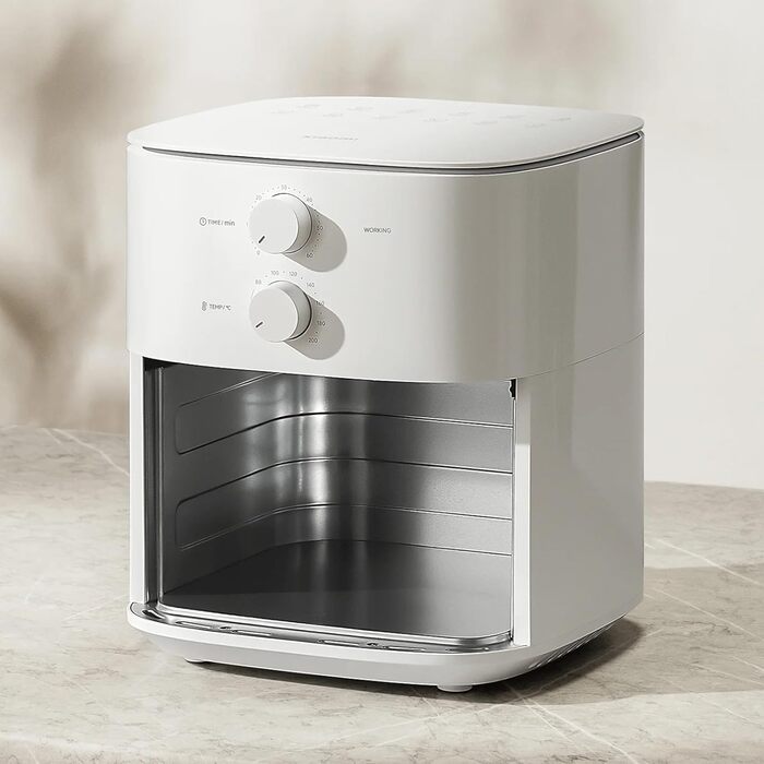 Аерофритюрниця Xiaomi Air Fryer Essential об'єм 6 л, швидкий нагрів, рівномірне приготування, температура до 200C, здорове харчування, ідеально для хрустких та соковитих страв