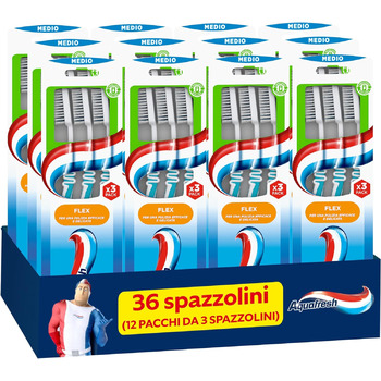 Зубна щітка Aquafresh Interdental Tris упаковка 12 x 58 гр