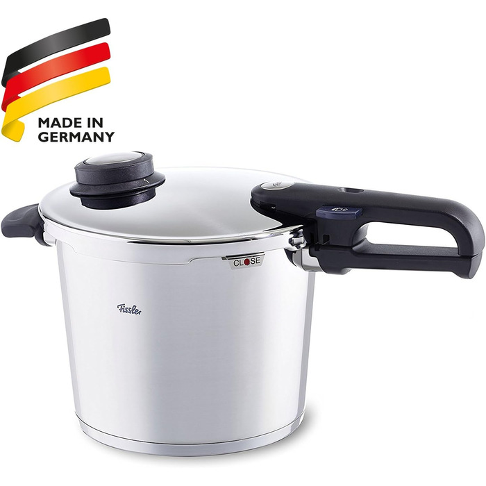 Скороварка (6 л, Ø 22 см) Скороварка з нержавіючої сталі, 2 рівні приготування - Індукційна скороварка одинарна