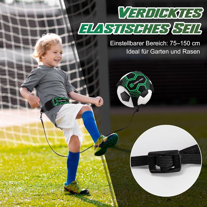 Тренажер для кидків ударів Global Park з регульованим флуоресцентним освітленням для сольних тренувань з футболу/волейболу/регбі