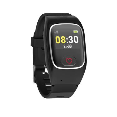 Годинник James B8 для екстрених випадків та безпеки для людей похилого віку GPS, виявлення падіння, кнопка SOS, монітор серцевого ритму, функції для здоров&39я, сімейний додаток, гучний будильник чорний/білий вкл. SIM-картку та 2 місяці безкоштовного тари