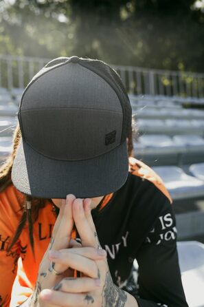 Кепка Snapback для чоловіків та жінок - Водовідштовхувальна бейсболка для чоловіків та жінок - Регульований розмір, Один розмір, Графітово-чорний