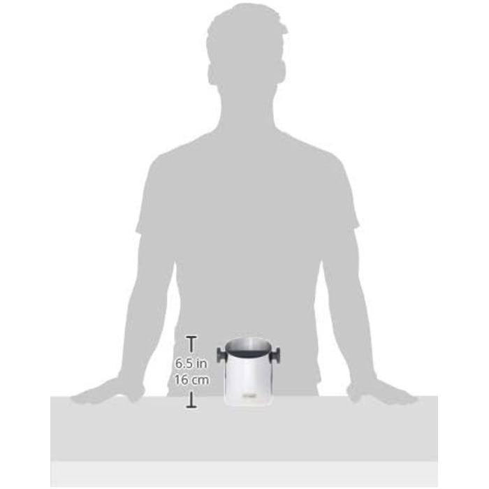 Контейнер для струшування, для портафільтра еспресо, коробка для збивання кавової гущі, аксесуари для кавоварки для бариста вдома, ємність для нарізки з нержавіючої сталі одинарна, 059