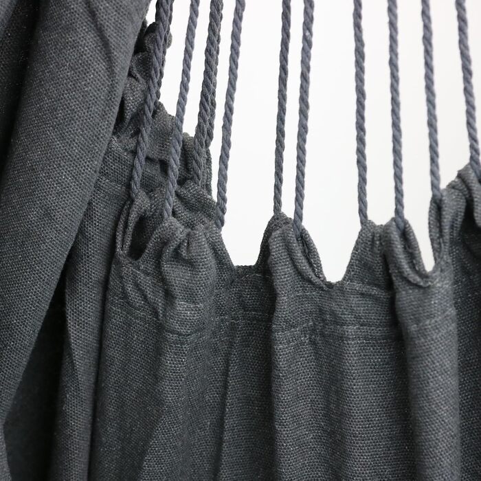 Підвісне крісло з 2 подушками, антрацит м&39яка ковдра У комплекті тримач для напоїв та відділення для книг Підвісна гойдалка, вантажопідйомність до 120 кг Підвісне крісло для приміщень та вулиці, стельова гойдалка