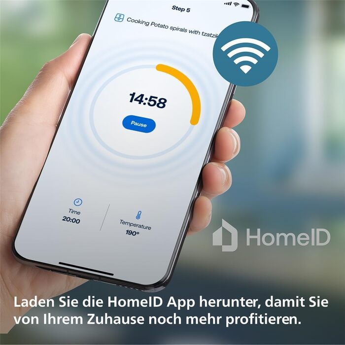 Мультипіч Philips HD9280/90 XL Essential (фритюрниця, 2000 Вт, ємність 1200 г, цифровий дисплей, підключення до Wi-Fi) чорний