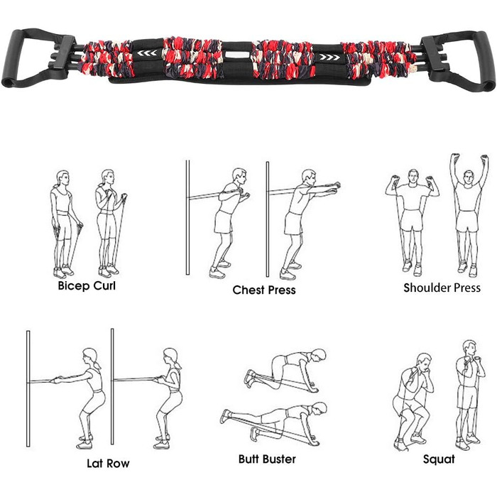 Еспандер для грудей, гриф для віджимань, жим від грудей, тренажер для м&39язів грудей, фітнес-обладнання (1)