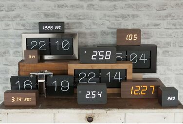 Настінний/настільний годинник Karlsson Boxed Flip, шліфована сталь, сірий, 37x17,5x9 см
