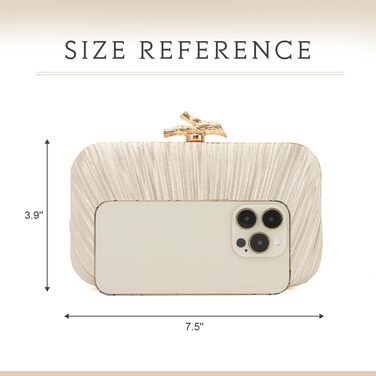 Золотий клатч для вечірок жіноча сумочка-клатч з ланцюжком та плісе