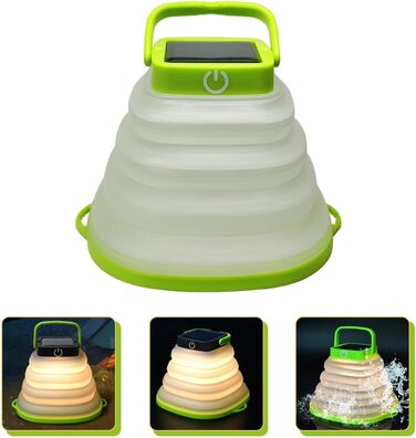 Портативний сонячний ліхтар із функцією заряджання через USB, складний світлодіодний ліхтар для кемпінгу та намету, призначений для використання на свіжому повітрі та в надзвичайних ситуаціях. Легкий та компактний, з практичною ручкою для підвішування.