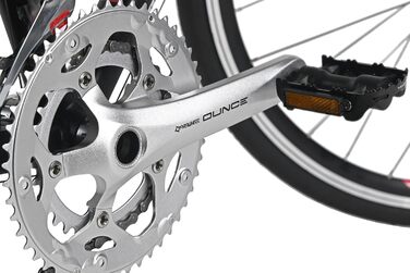 Велосипед WYLD Racing 28&39&39 Whirlwind 50 Black 14 передач Чорно-червоний 60 см