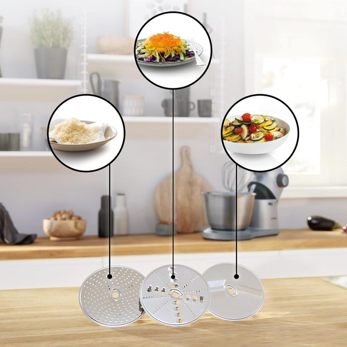 Кухонна машина Bosch Serie 4 MUM56340 чаша 3,9 л, блендер 1,25 л, м'ясорубка, соковижималка, міксер, тістоміс, шинкарка з 3 дисками, 900 Вт, антрацит/срібло