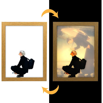 Картини з підсвічуванням OPEIXSAYKOC, світлодіодний декор для стін, світлодіодне художнє освітлення, живлення від USB, 3 режими ос