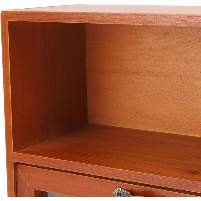 Коробки для зберігання Qcwwy, органайзер, прозора шухляда, полиця для дисплея, шафа для зберігання ювелірних виробів, косметики, офісного приладдя, кухні, вітальні, спальні, вінтажного стилю