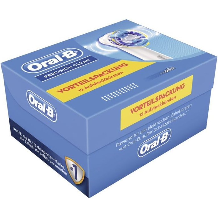 Щітки Braun Oral-B PrecClean 12 шт. 12 шт. (1 шт. в упаковці)