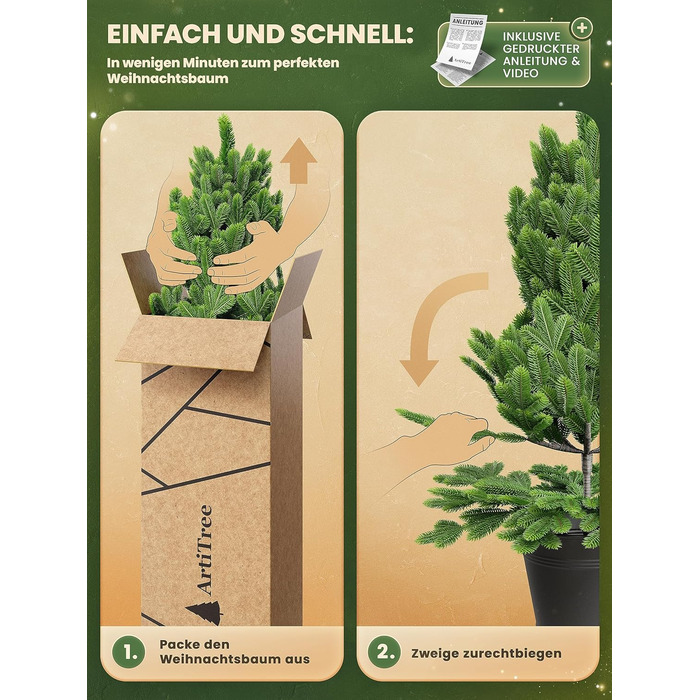 Штучна ялинка у горщику 40 см ArtiTree