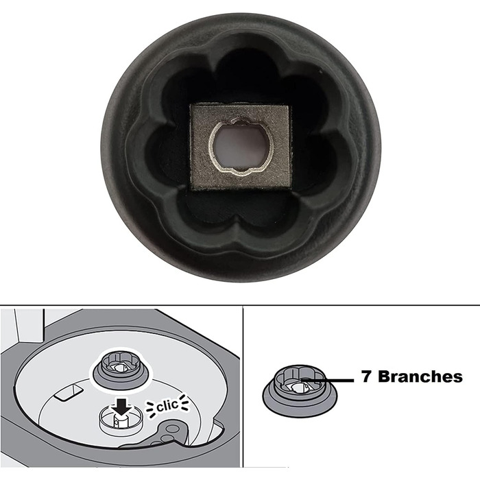 Напрямна/вісь зчеплення для Monsieur Cuisine Plus SKMK 1200 C3/D4/E