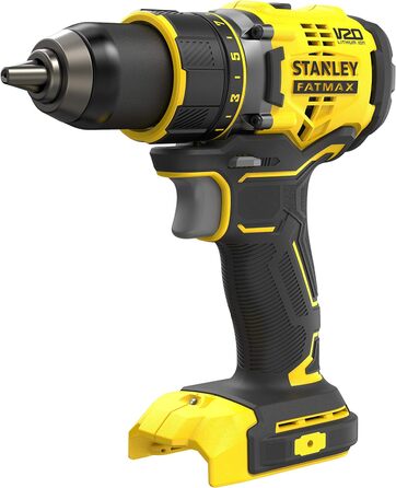 Двошвидкісний акумуляторний дриль-шуруповерт Stanley FatMax 18В SFMCD720B (2,0 Ач, макс. крутний момент 80 Нм, безщітковий двигун