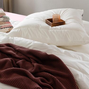 Подушка Centa-Star Vital Plus, 80 x 80 см, брендовані кульки з порожнистого волокна, змінний наповнювач, із застібкою-блискавкою, Oeko-Tex Standard 100 Клас 1, біла, (1 упаковка)