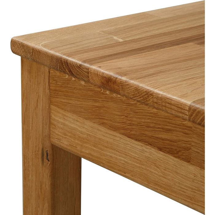 Обідній стіл Krok Wood Tomas з масиву дерева (дуб, 75 x 75 x 75 см) 75 x 75 x 75 см Дуб (натуральний)