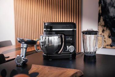 Універсальний кухонний комбайн Lehmann 3 в 1 комплект Планетарна мішалка Багатофункціональний кухонний комбайн з м'ясорубкою включаючи соковижималку 1,5 л і чашу з нержавіючої сталі 5 л