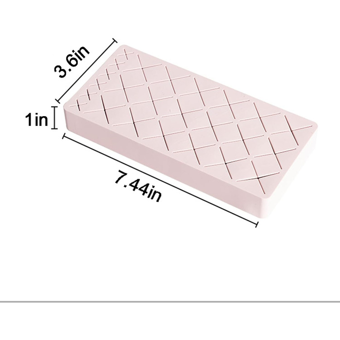Силіконовий тримач для губної помади, 186 відділень, косметичний органайзер, підставка, квадрат, вітрина для макіяжу, губи, очі, стік, лак для нігтів, пензлики, брови, преміум косметичний органайзер, рожевий рожевий