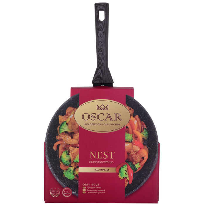 Сковорода з кришкою Oscar Nest, 24 см (6683338)