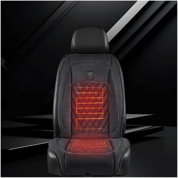 Чохли для сидінь NURII з підігрівом 12 В, інтелектуальне керування, регульована температура Підігрів сидінь Uto 12 В Універсальні комфортні чохли для сидінь Uto для вантажівки, -1Pckung 1Pckung (H, 2 упаковки)