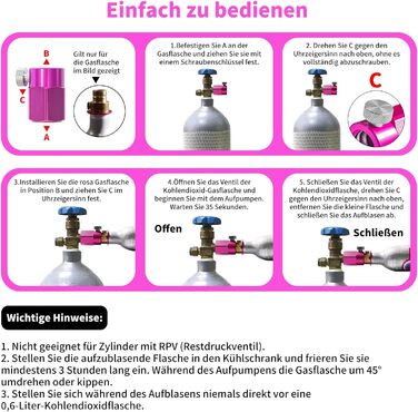 Швидкий адаптер для заправки CO2 SZBYH, швидкий адаптер для балона CO2, сумісний з SodaStream Duo, Terra, Art, Gaia, Crystal 3.0, E-Duo, компактний адаптер для передачі циліндрів CO2 для підключення пляшки W21.8-14