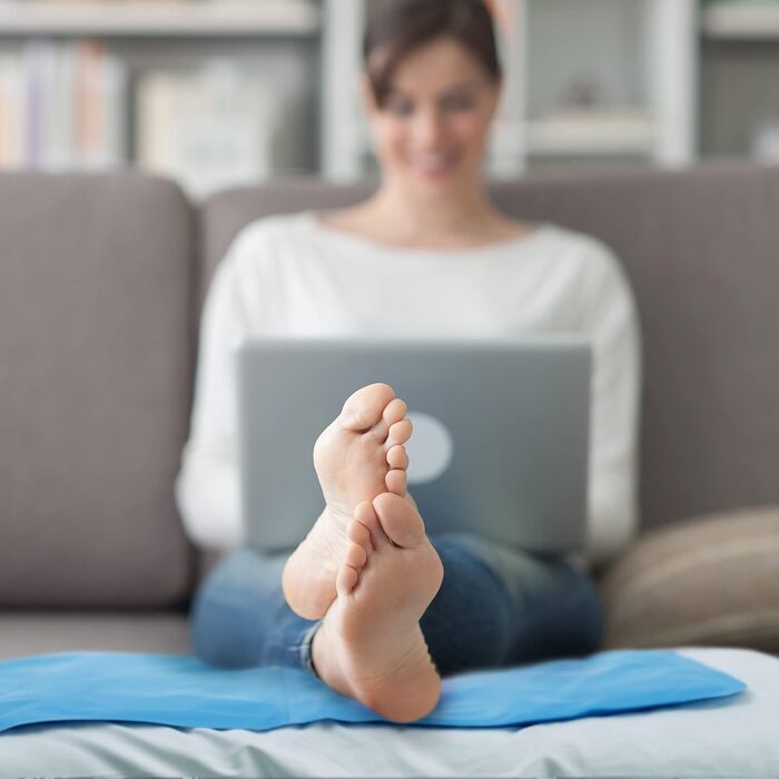 Велика охолоджувальна гелева подушка, вкладиш для кращого сну в спекотну погоду, 55x30 см - Припливи, мігрень, лихоманка, знеболення - Захист від протікання