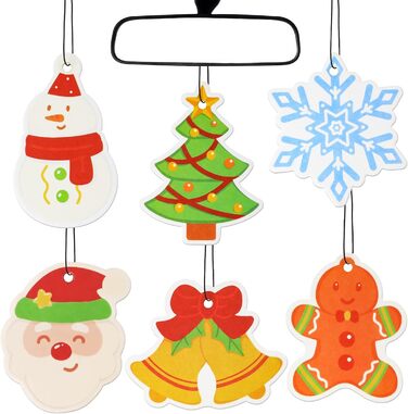 Ароматична ялинка Автомобільне Різдво x6, Освіжувач повітря Ароматична ялинка, Освіжувач повітря для автомобіля, Ароматична підвіс