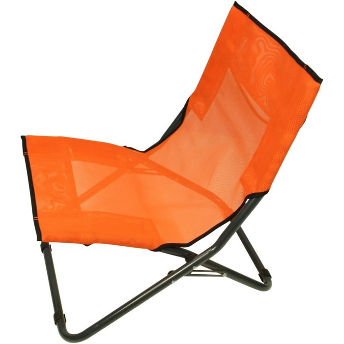 Пляжне крісло Fridani BCO XL Кемпінгове крісло Помаранчеве розкладне крісло ручка для перенесення Повітропроникне садове крісло