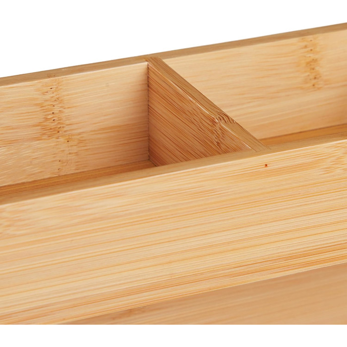 Органайзер для чаю Relaxdays, 9 відділень, виготовлений з бамбука, HBT 24 x 27 x 17,5 см, для чаю та кави в капсулах, вертикальна підставка для чаю, білий/натуральний