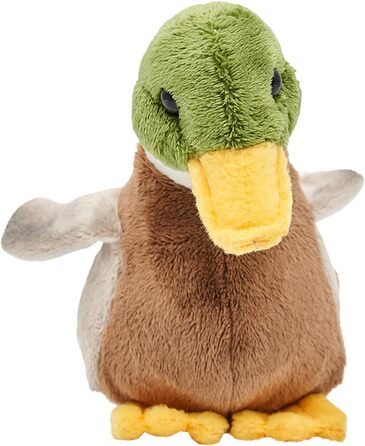 Качка-пищалка Uni-Toys, 16 см - м'яка іграшка-пташка, плюшевий друг