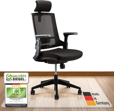 Килимок для офісного крісла, різні розміри - Нековзний килимок для офісного крісла молочно-білого кольору - Зроблено в Німеччині - 100 x 120 см Прозорий молочно-білий 100 x 120 см