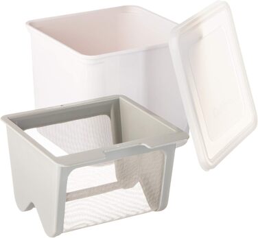 Виробник вершкового сиру Cuisipro Білий 750 мл Створіть власний сирний набір для натурального виробництва вершкового сиру, соусів, спредів або кварку Запатентований ситечко з білої нержавіючої сталі