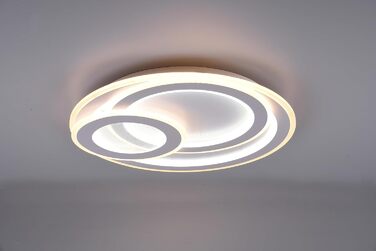 Стеля LED-світильник Trio Leuchten Mita 629210331, матовий білий метал, акрил, 74 Вт, з пультом, димером та зміною кольорів, діаметр 51 см