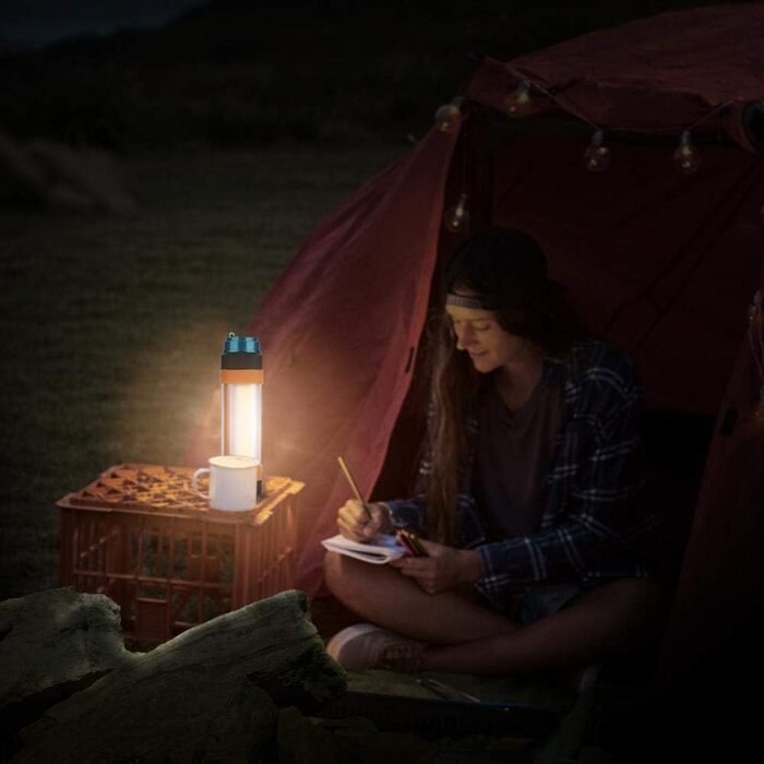 Ліхтарик для кемпінгу Tbest, водонепроникний тактичний ліхтарик, багатофункціональний кемпінговий ліхтарик, світлодіодний ліхтарик, лампа, аварійний зарядний пристрій для телефону (T25)