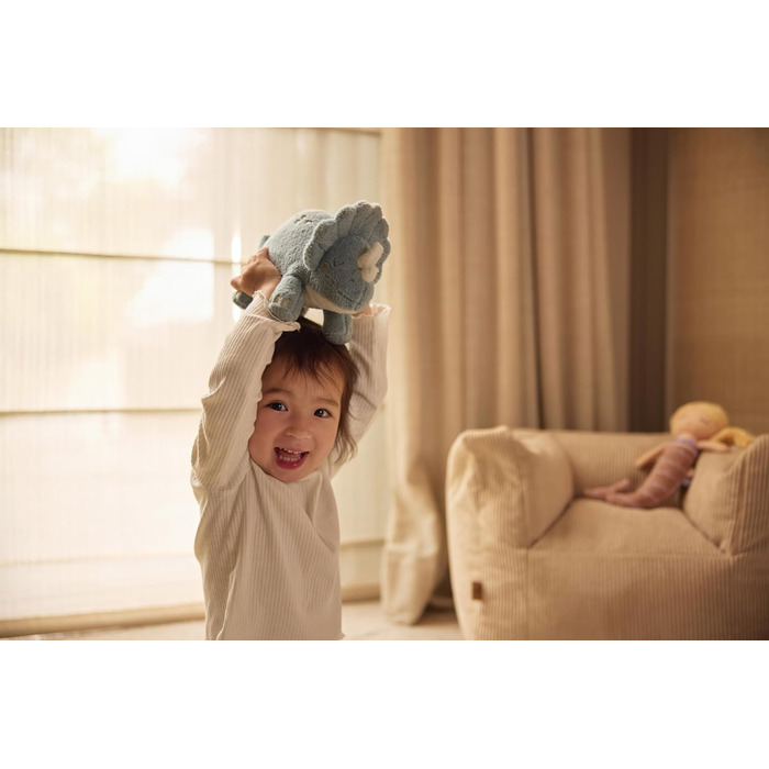 Дитяче крісло Jollein Вельвет, Натуральний Крісло-мішок для дітей Від 1 до 4 років Для хлопчиків та дівчаток Крісло для малюків 40x46x37 см