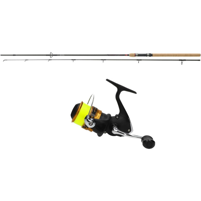 Рибальський набір спінінг комбінований Daiwa Ninja Spin 2.40м / 15-50г з котушкою Shimano FX 2500