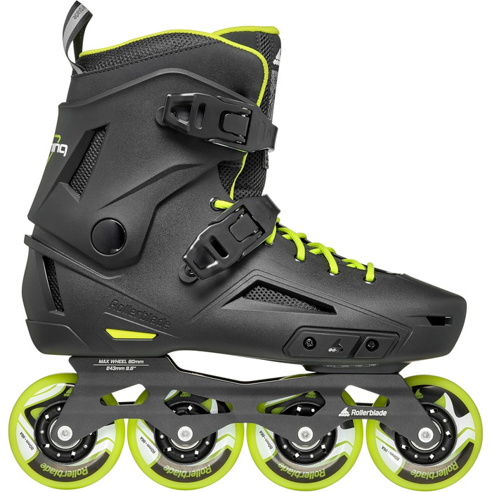 Чоловічі міські роликові ковзани Rollerblade Lightning, чорно-лаймові, чорний/білий 13