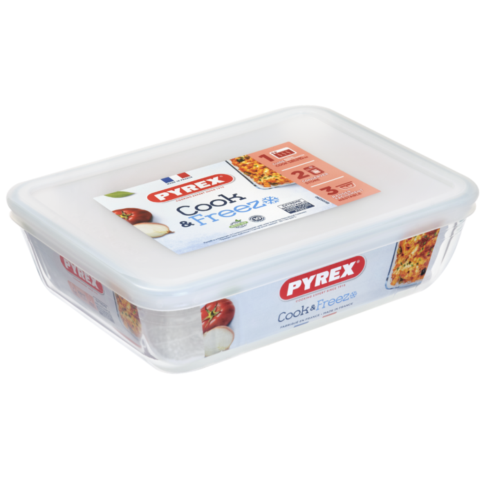 Форма з кришкою Pyrex Cook&Freez, 22х17х6 см (7092352)