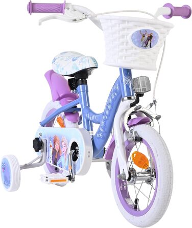 Дитячий велосипед Volare Frozen 12 дюймів для дітей, з додатковими колесами