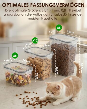 Герметичні контейнери для зберігання з кришками, 24 шт. и, штабелюються, без бісфенолу А, коробки для зберігання харчових продуктів для кухні, підходять для борошна, круп та макаронних виробів