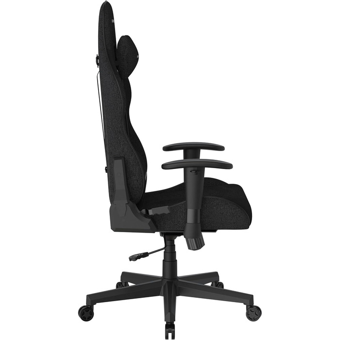 Ігрове/офісне/пильне крісло DXRacer Prince L PF132 з функцією гойдання, поворотне крісло з регульованою висотою, ергономічне крісло керівника, чорне, DXRacer PRINCE / тканина