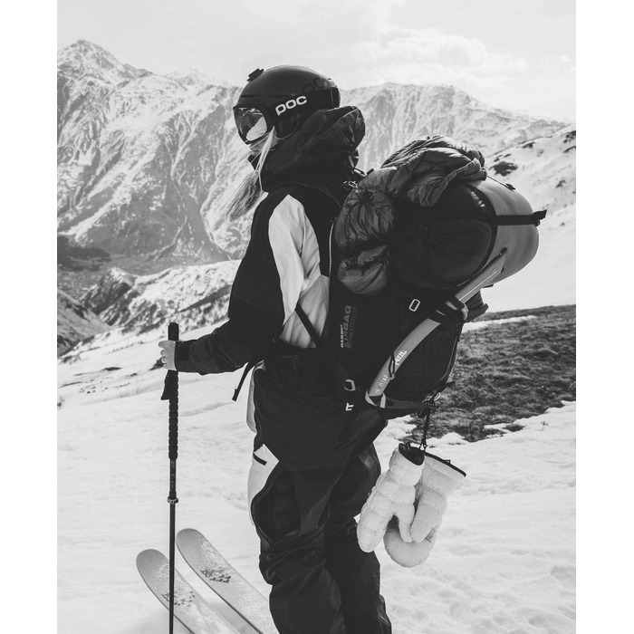 Шолом POC Obex BC MIPS для лиж та сноуборду для найкращого захисту на схилі та поза ним, з NFC-чіпом, RECCO та арамідними панелями, урановий чорний матовий ML (55-58 см)